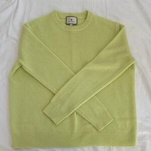 Tuckernuck Cashmere Sweater Yellow/Green Sz XS